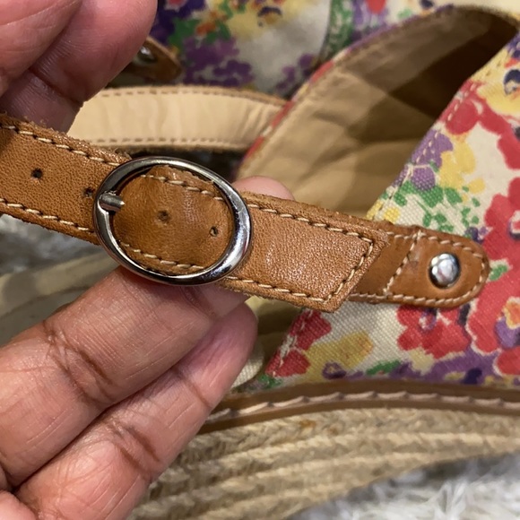 Naturalizer floral print wage Espadrilles sz 7.5 - Picture 5 of 5